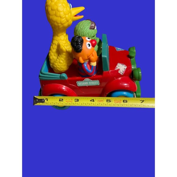 Sesame Street Vintage (illco, 1988) Wobbly Car Big Bird, Oscar, Ernie - Picture 10 of 12
